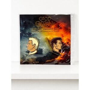 Good Omens Official Enamel Pins #003 #004 Aziraphale Crowley Amazon TV Series